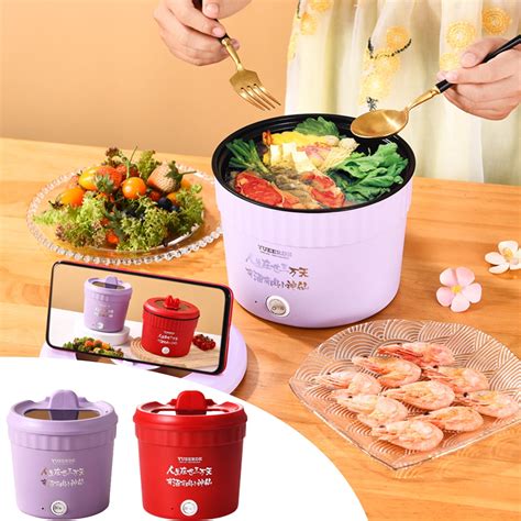Up To Off Stainless Steel Mini Rice Cooker Hot Pot Portable L Capacity Steaming Stir