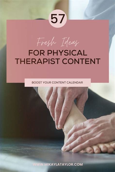 Fresh Ideas For Physical Therapist Instagram Content Physical