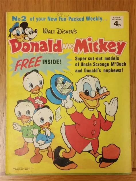 WALT DISNEYS DONALD And Mickey Nr 2 Britische Wöchentliche Uk Comic