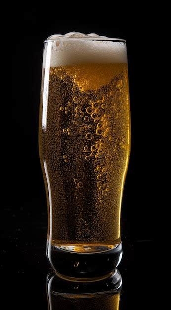 Premium Photo Glass Of Beer Isolated On Black