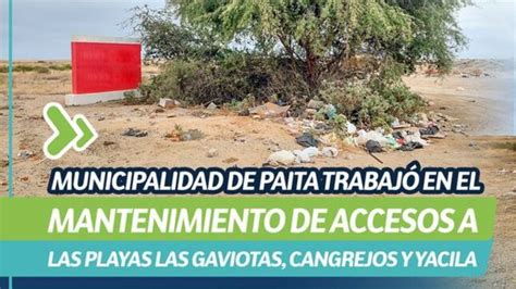 Municipalidad de Paita trabajó en el mantenimiento de accesos a las