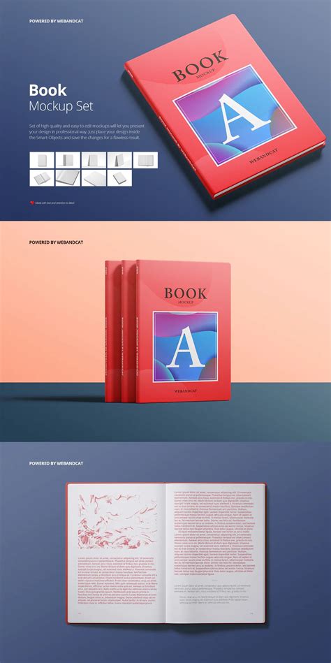 9 Book Mockup PSD Notebook Books, Mockup Psd, Book Design, Templates ...