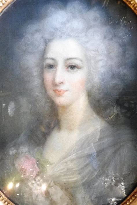 Proantic Pastel Ovale Louis XVI Portrait D Une Dame