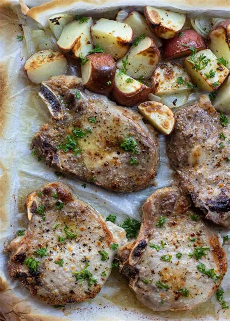 Baked Italian Pork Chops And Potatoes Wonkywonderful