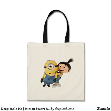 Despicable Me Minion Stuart Agnes Tote Bag Zazzle Tote Bag