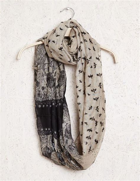 Jennyfer Foulard Imprim Nature Beige Et Noir Foulards Imprim S