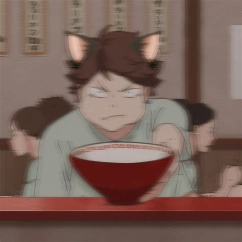 Oikawa With Cat Ears Icon Seni Anime Seni