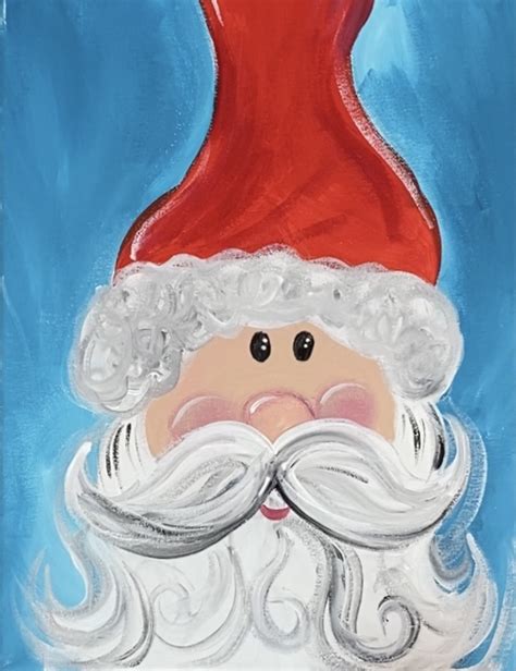 How To Paint A Jolly Whimsical Santa Step By Step Painting