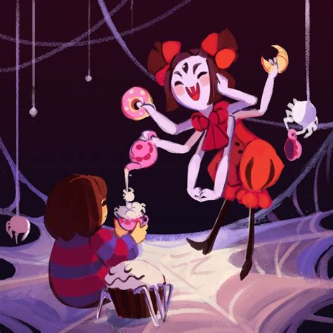 Muffet Pours You A Cup Of Spiders Undertale Muffet Undertale