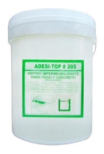 Adesi top 205 Impermeabilizante Friso Concreto Cuñete MercadoLibre