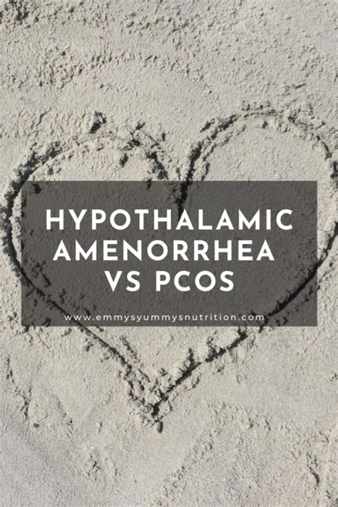 Hypothalamic Amenorrhea vs PCOS — Emmys Yummys Nutrition – Intuitive ...