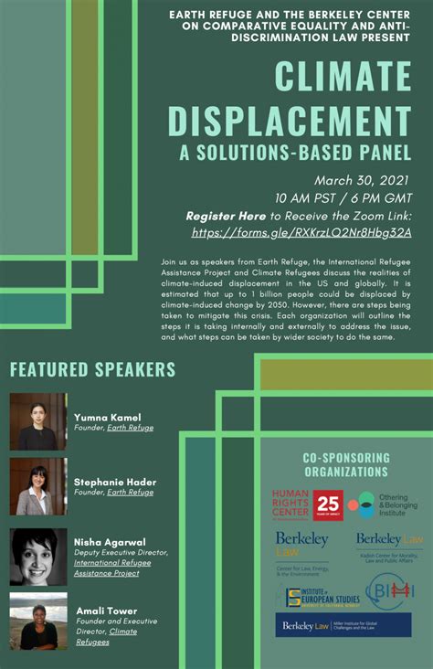 Climate Displacement A Solutions Based Panel Othering And Belonging