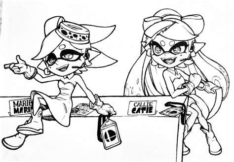 Dessin A Colorier Splatoon 2