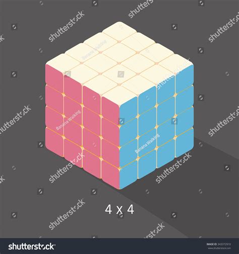 Vector Cube Toy Puzzle, 4x4 Square - 343372910 : Shutterstock