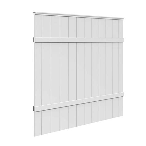 6 Ft H X 6 Ft W White Vinyl Windham Fence Panel 73014216 The Home Depot