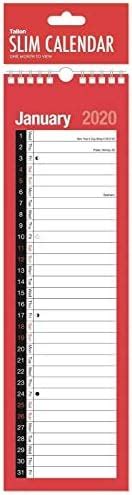 Tallon Slim Month To View Spiral Bound Wall Planner Calendar