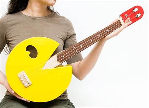 Celentano Woodworks Pac Man Ukulele Noveltystreet