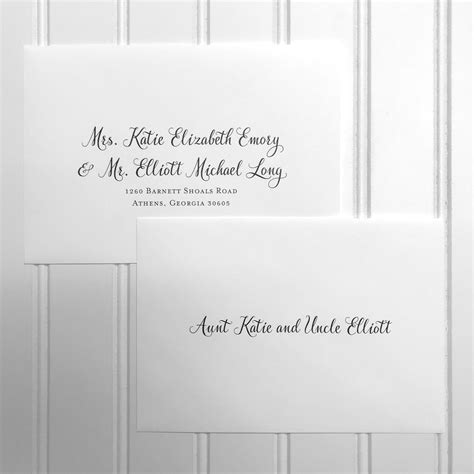 Wedding Invitations Inner Envelope Etiquette