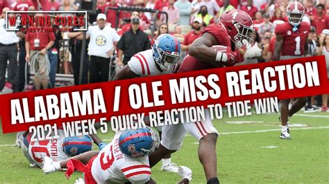 Alabama vs Ole Miss quick reaction & recap 2021 College Football