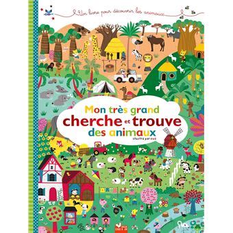 Mon très grand cherche et trouve des animaux cartonné Gwé Livre