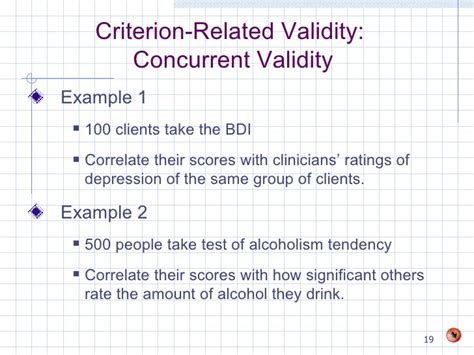 Concurrent Validity