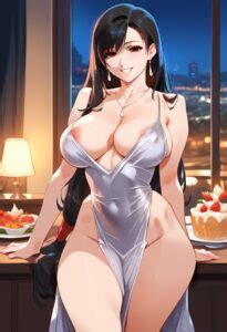 Final Fantasy Game Porn Indoors Square Enix Solo Female Dress Short Dress Cleavage