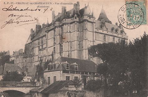 Ch Teaudun Le Ch Teau Vue D Ensemble Carte Postale Ancienne Et