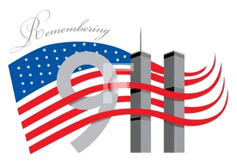 Remember 911 - World trade centre with American Flag - Concepts & Ideas ...