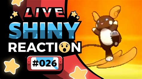 SHINY SURFING ALOLAN RAICHU REACTION Shiny Living Dex 026 YouTube