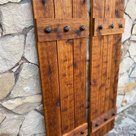 Rustic Cedar Shutters Farmhouseshutters Rustic Shutters Cottage