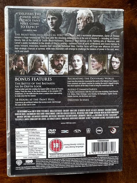 Game Of Thrones Complete Season 1 Dvd Cover