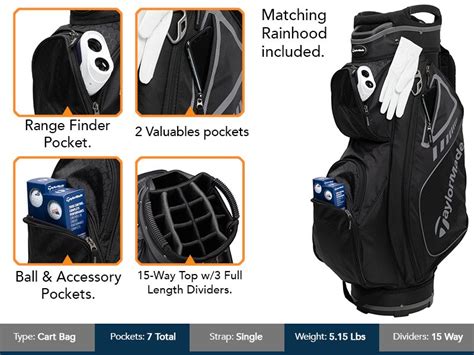 TaylorMade Select Cart Bag ON SALE - Carl's Golfland