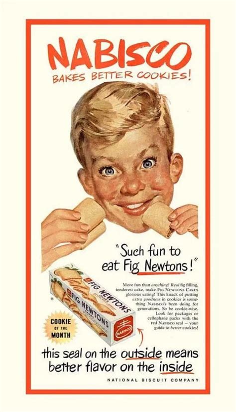 Fig Newton (1952) : r/vintageads