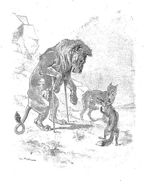 Vimar Fables De La Fontaine Le Lion Le Loup Et Le Renard