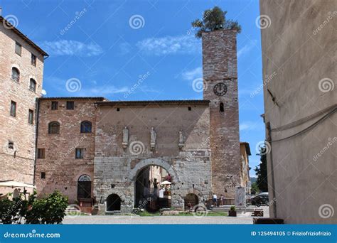 Spello, Italy, Touristic Place, Detail Editorial Image - Image of color, details: 125494105