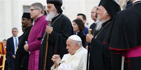 Pope Francis And The Ecumenical Patriarch At The Ecumenical Prayer