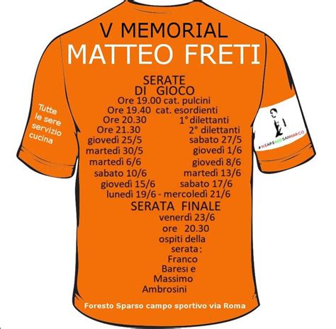 Foresto è tempo di Memorial Freti Per ricordare Matteo con serenità