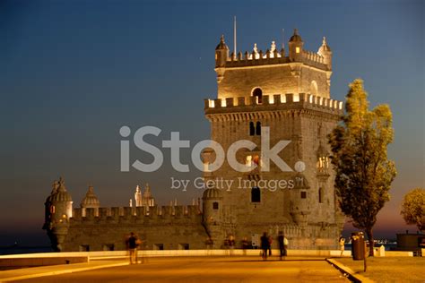 Tower Of Belem At Night Stock Photo | Royalty-Free | FreeImages