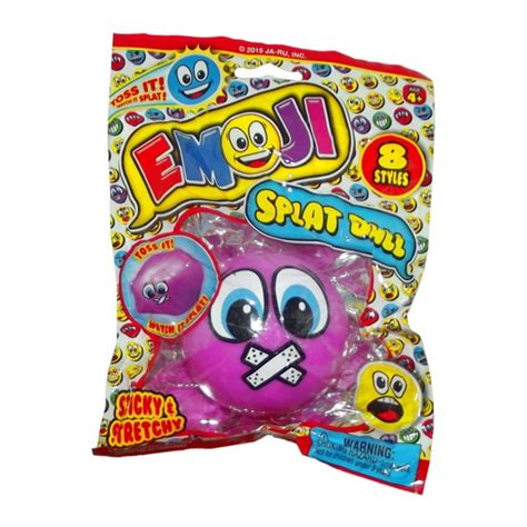 Emoji Splat Ball Emoticon Funny Face - Purple - Walmart.com - Walmart.com