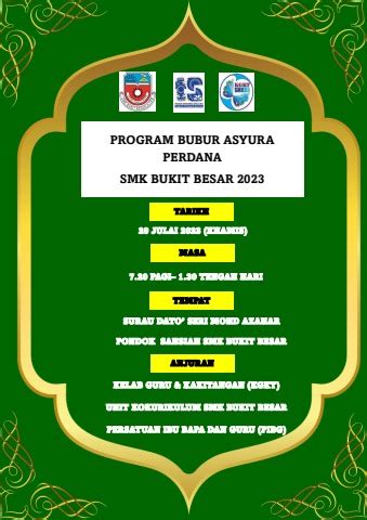 Program Bubur Asyura Perdana Najiah Hanim Flip Pdf Anyflip