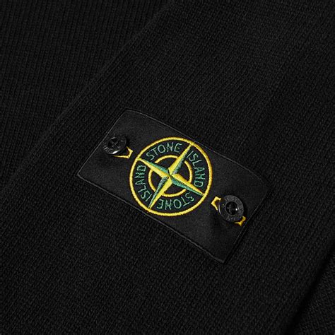 Stone Island Lambswool Crew Knit Black END GB