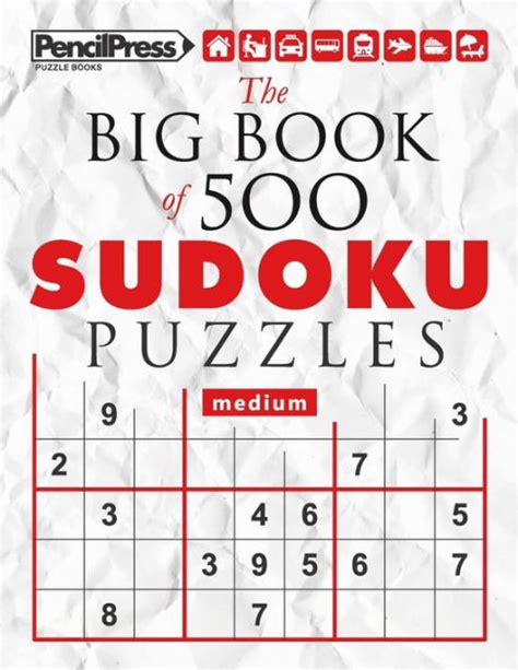 The Big Book Of 500 Sudoku Puzzles Expert With Answers By Sudoku