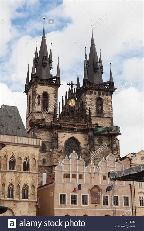 Gothic Tyn Church Old Town Staré Město Prague Czech Republic