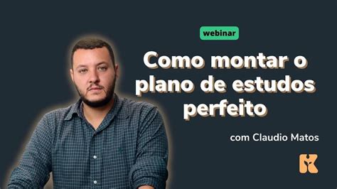 Como Montar O Plano De Estudos Perfeito E Book De Presente