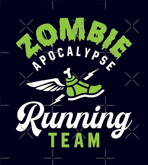 "Zombie Apocalypse Running Team" by brogressproject | Redbubble