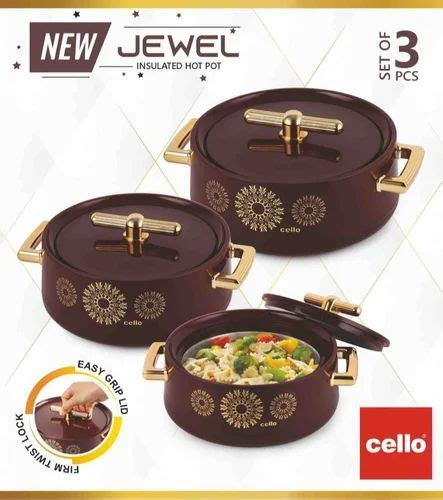 Ml Cello Jewel Insulated Hot Pot Casserole Set At Best Price In Gurugram