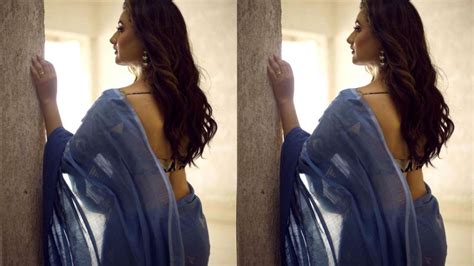 Rashami Desai Sets Internet On Fire In Sexy Blue Saree Drops Sizzling