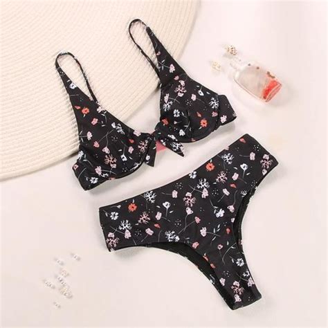 Maillot De Bain Miyouj Bikini Volants Avec Imprim Floral Maillot