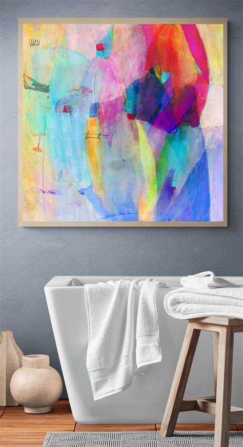 Colorful Abstract Painting Digital Download, Colorful Instant Download ...