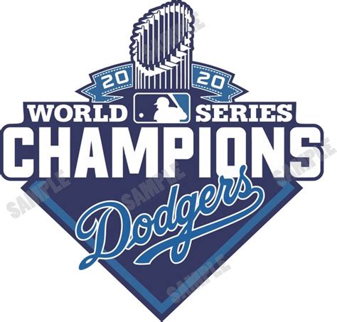 Los Angeles Dodgers 2020 World Series Champions Decalsticker Etsy